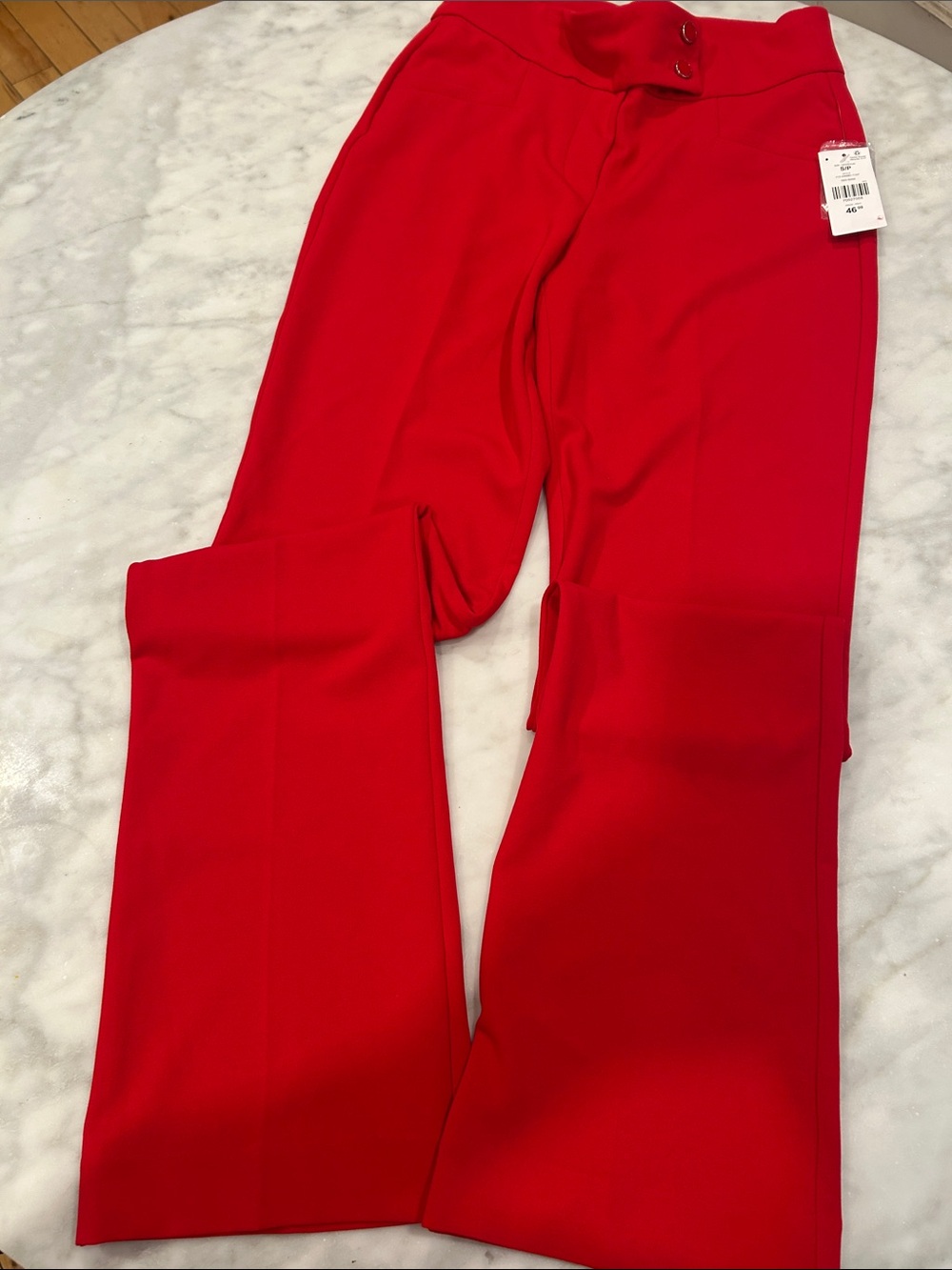 NWT Women’s French Pleated Red Suit Pants